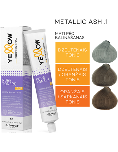 GUL REN TONER - 0,1 METALLISK ASK