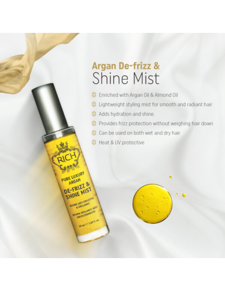 RICH Pure Luxury ARGAN Anti-frizz spray med arganolie 50ml