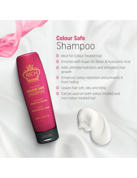 RICH Pure Luxury COLOR SAFE Shampoo til farvet hår 250 ml
