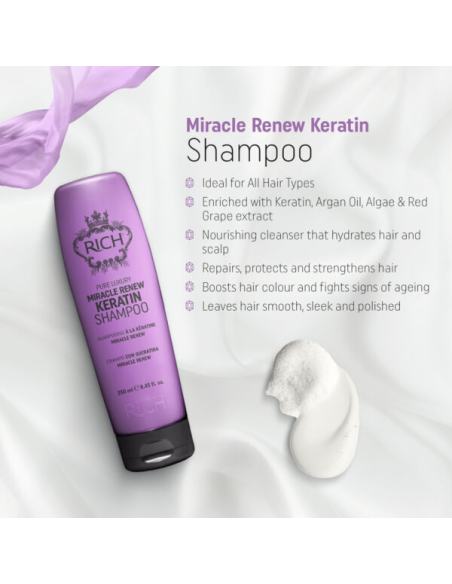 RICH Pure Luxury MIRACLE RENEW KERATIN Regenererende CC Shampoo 250ml