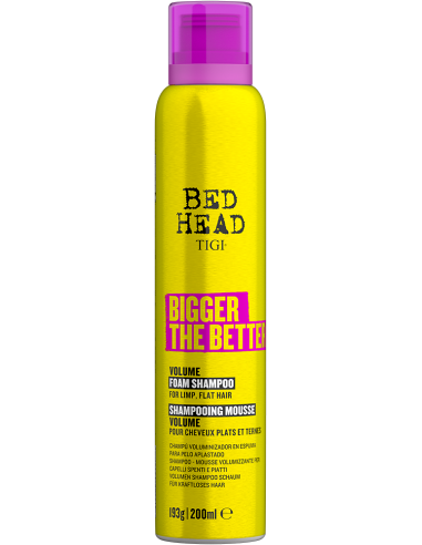 TIGI BED HEAD - BIGGER THE BETTER - Volume Foam Shampoo for Fine Hair 200ml