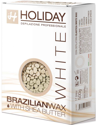 HOLIDAY BRAZILIAN Wax elastic, pearl (shea butter) 500g