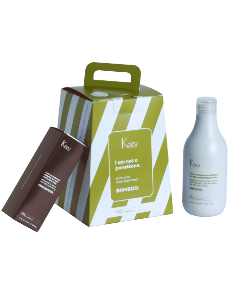 KEZY Sæt til tyndt hår BAMBOO (Shampoo 385ml + Olie 100ml)