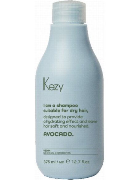 KEZY Plejesæt til tørt hår AVOCADO (Shampoo 385ml + Olie 100ml)