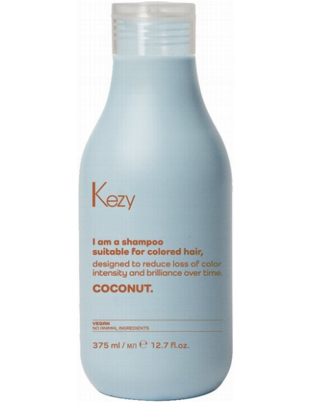 KEZY Sæt til farvet hårpleje KOKOS (Shampoo 385ml + Olie 100ml)