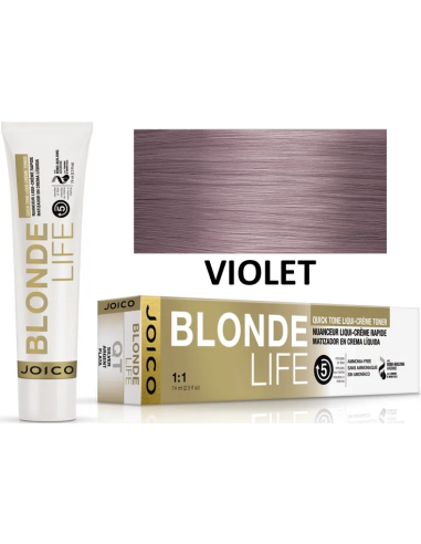 JOICO Blonde life Violet - Quick Tone Liqui-Crème Toner matu krāsa 74ml