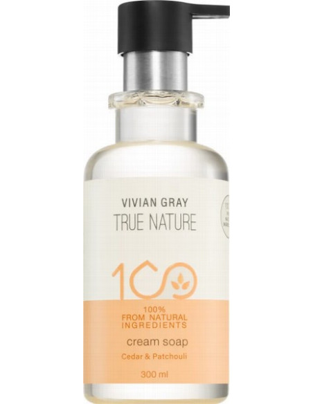 TRUE NATURE Cremet Håndsæbe (Ceder og Patchouli) 300ml