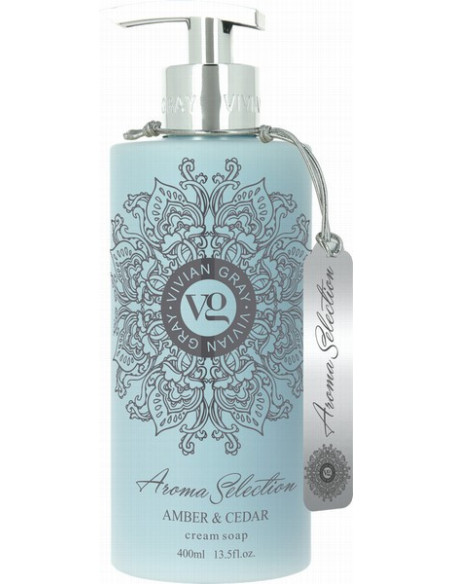 Aroma Selection Cremet sæbe, rav/ceder 400ml