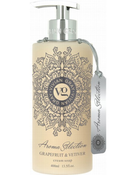 Aroma Selection Cremet sæbe, grapefrugt/vetiver 400ml