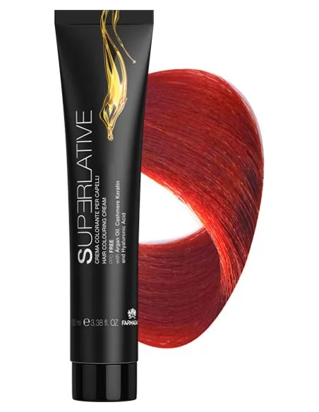 SUPERLATIV FARVE Hårfarve 7,6 Blond Rød 100 ml (beskadiget emballage)