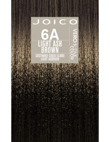 JOICO Vero-K 6A - Light Ash Brown noturīga matu krāsa 74ml