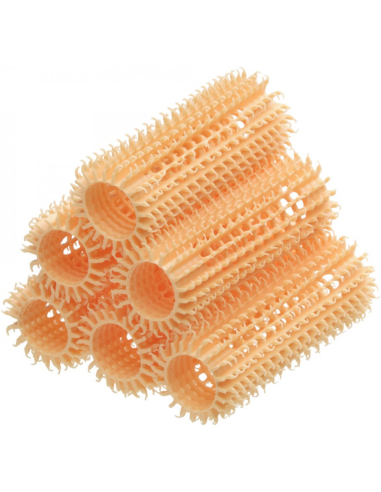 OLIVIA GARDEN NITE CURL Hair Rollers, Orange, Pack of 6, Ø2,7cm