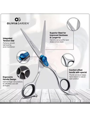 OLIVIA GARDEN Frisørsaks XTREME, 13,5 cm