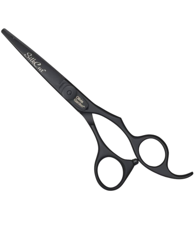 OLIVIA GARDEN Hairdressing scissors SILK CUT, 5.75", black, with case