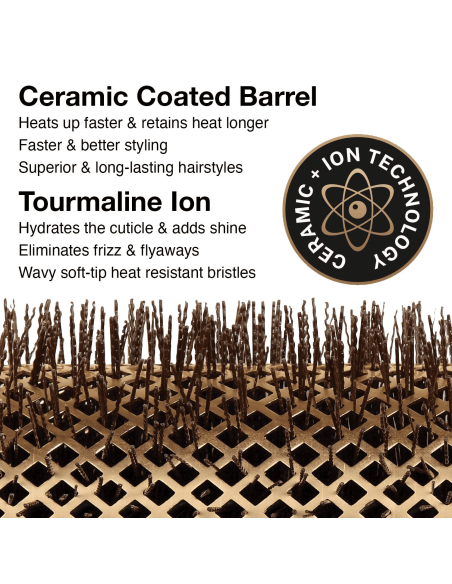 OLIVIA GARDEN Termisk børste NANOTHERMISK TERMISKE, keramisk, ionisk, antistatisk, Ø82 mm