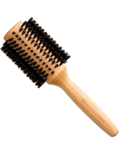 OLIVIA GARDEN Bamboo Touch Blowout hårbørste, vildsvinehår, antistatisk, Ø40