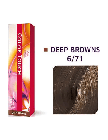 Color Touch krēmveida tonējošā matu krāsa 6/71 DEEP BROWNS 60 ml