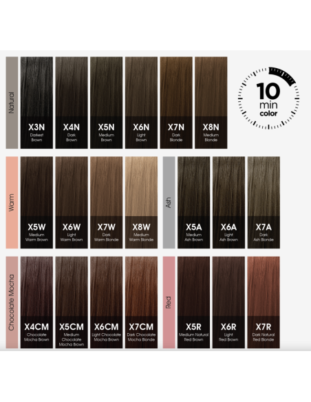 CHI COLOR EXPRESS farve X6CM lys chokolade mokkabrun 89g
