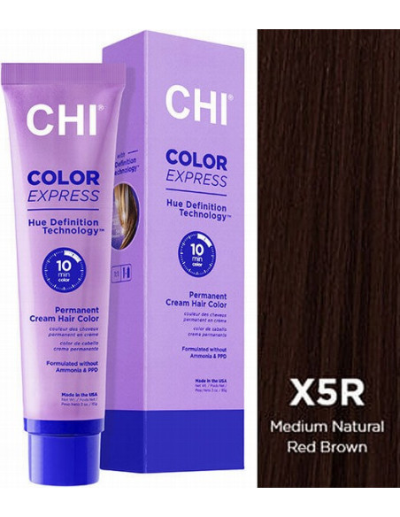 CHI COLOR EXPRESS Farve X5R Mellem Naturlig Rødbrun 89g