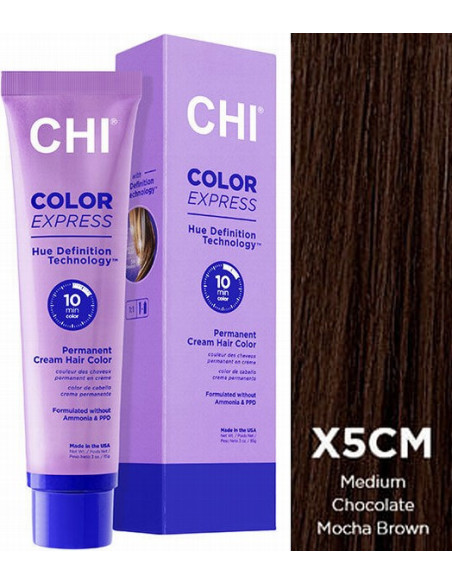 CHI COLOR EXPRESS farve X5CM medium chokolade mokka brun 89g