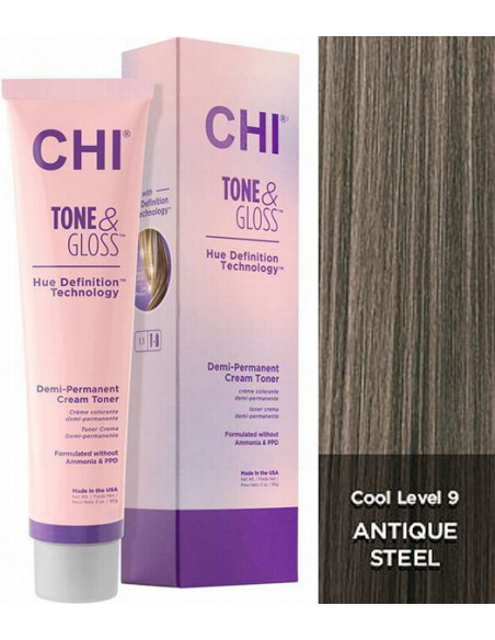 CHI TONE & GLOSS - Antik stål 89g