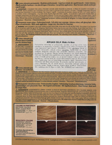 ARGAN SILK Hårfarve 6.0, mørkeblond 60+60ml