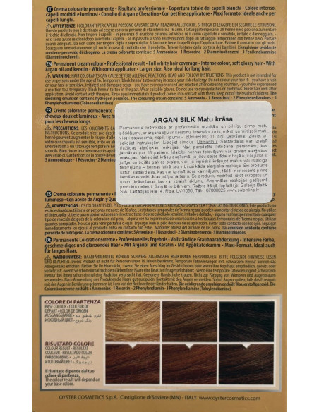 ARGAN SILK Hårfarve 6.7, mørk kakaoblond 60+60ml