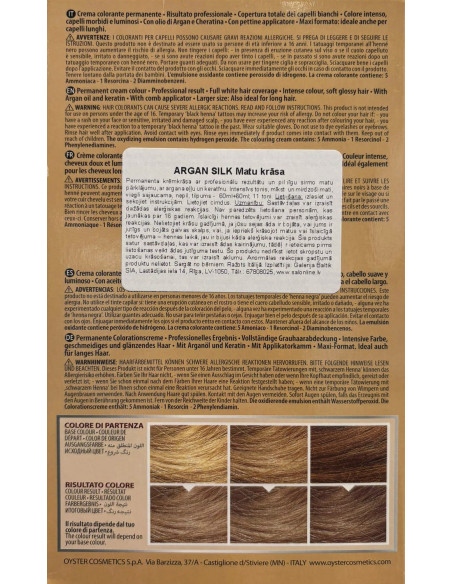 ARGAN SILK Hårfarve 9.9, lys perleblond 60+60ml